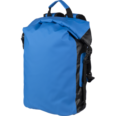 Picture of TARPAULIN BACKPACK RUCKSACK in Cobalt Blue.