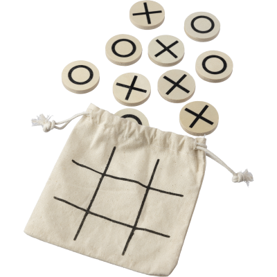 Picture of WOOD TIC-TAC-TOE GAME in Khaki