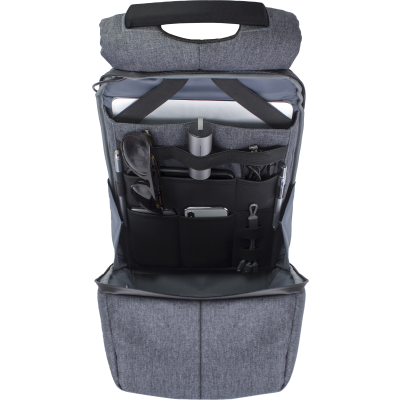 Picture of BRANDCHARGER ANTI-THEFT RPET BACKPACK RUCKSACK in Grey