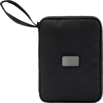 Picture of BRANDCHARGER RPET TRAVEL WALLET in Black