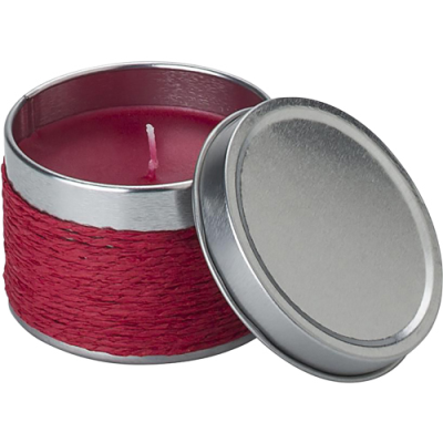 Picture of FRAGRANCE CANDLE in a Tin in Red