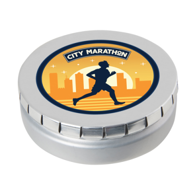 Picture of LARGE ROUND CLICK TIN with Dextrose Mints