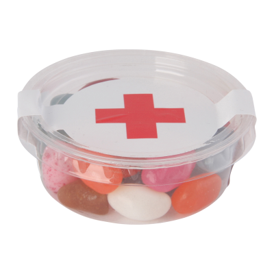 Picture of SMALL ECO SWEETS TUB with Jelly Beans in Neutral