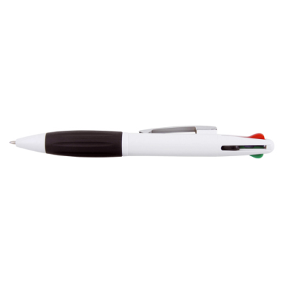 Picture of PAXOS 4-COLOUR BALL PEN in White.
