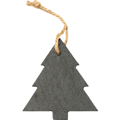 Picture of SLATE TREE ORNAMENT in Grey