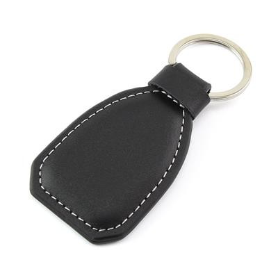 Picture of BLACK LEATHER KEYRING FOB