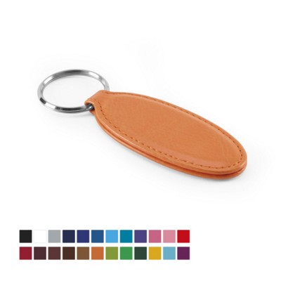 Picture of BELLUNO PU OVAL KEYRING in Soft Touch Leatherette