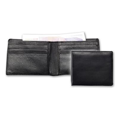 Picture of LEATHER BILLFOLD WALLET in Black