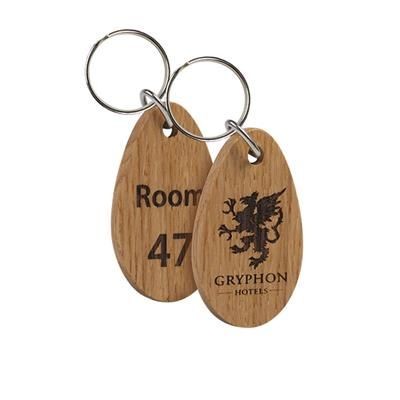 Picture of REAL WOOD KEYRING - SINGLE SIDED.