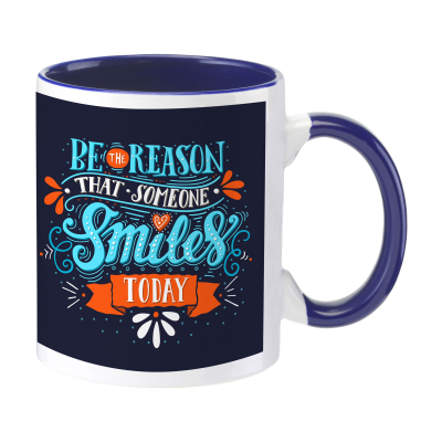 Picture of FULL COLOUR MUG COLORATO MUG in Dark Blue.