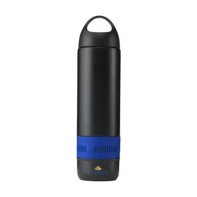 Picture of BOTTLEBEATZ STAINLESS STEEL METAL 2-IN-1 THERMOSFLASK SPEAKER in Blue.