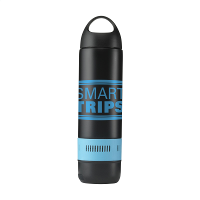 Picture of BOTTLEBEATZ STAINLESS STEEL METAL 2-IN-1 THERMOSFLASK SPEAKER in Light Blue