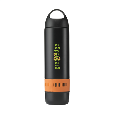 Picture of BOTTLEBEATZ STAINLESS STEEL METAL 2-IN-1 THERMOSFLASK SPEAKER in Orange