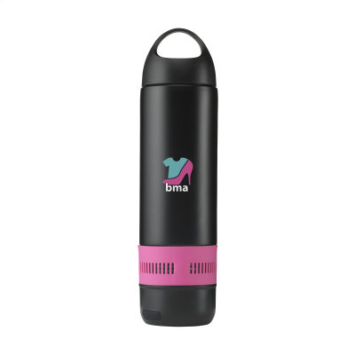 Picture of BOTTLEBEATZ STAINLESS STEEL METAL 2-IN-1 THERMOSFLASK SPEAKER in Pink