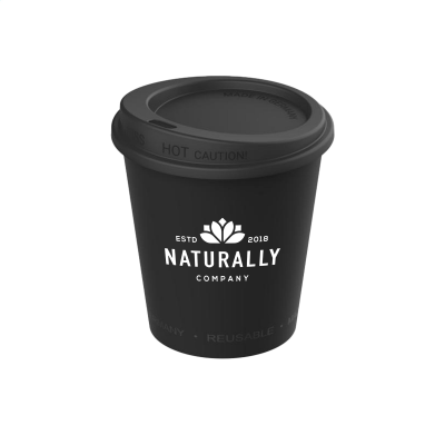 Picture of COFFEE MUG HAZEL 200 ML in Black.