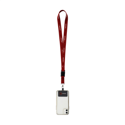 Picture of LANYARD SUBLIMATIE BUCKLE RPET 2 CM with Patch Keycord.