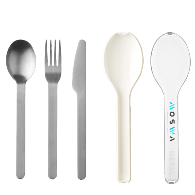 Picture of MEPAL 3-PIECE CUTLERY SET ELLIPSE in White