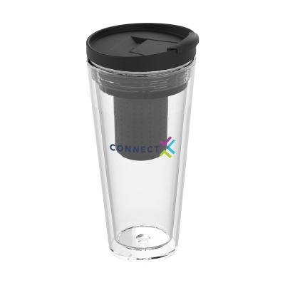 Picture of TRANS TEA INFUSER 350 ML DRINK CUP in Black.