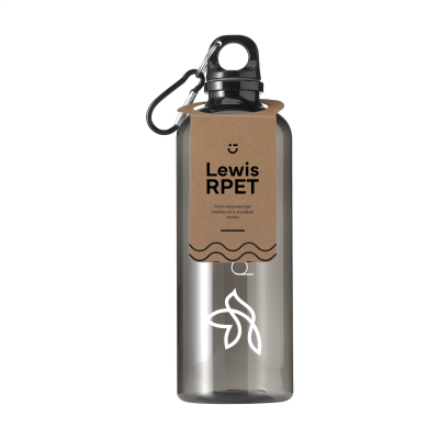 Picture of LEWIS GRS RPET BOTTLE 630 ML WATER BOTTLE in Black.