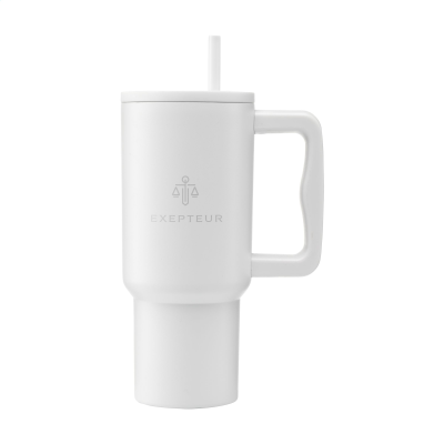 Picture of RHINO RCS RECYCLED STEEL CUP 900 ML in White.