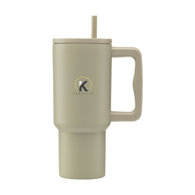 Picture of RHINO RCS RECYCLED STEEL CUP 900 ML in Beige.