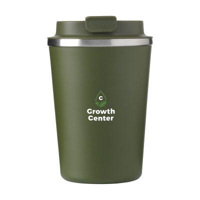 Picture of KAFFI RCS RECYCLED COFFEE MUG 300 ML THERMO CUP in Green