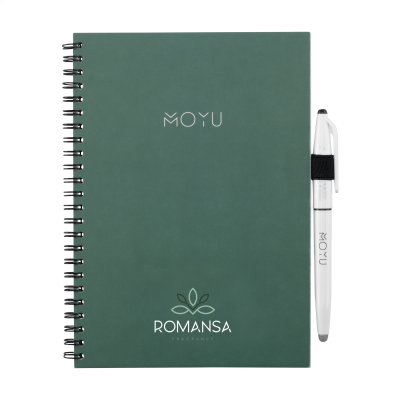 Picture of MOYU ERASABLE STONE PAPER NOTE BOOK in Green.