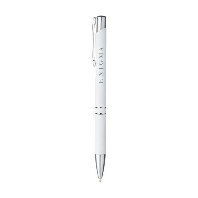 Picture of EBONY SOFT TOUCH TRIM PEN in White.