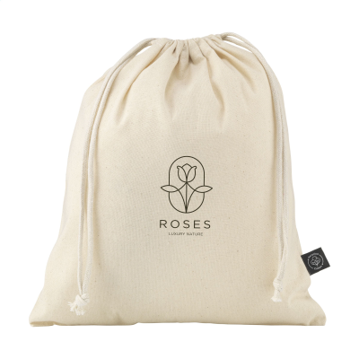 Picture of GIFT POUCH NATURAL GRS RECYCLED COTTON (150 G_&_M²) M in Naturel