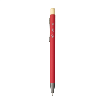 Picture of XAVA GRS RECYCLED ALUMINIUM METAL PEN in Red.