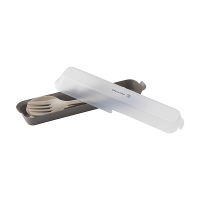 Picture of OUTDOOR 6-PIECE CUTLERY SET in Sand Dark.