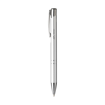 Picture of EBONY RECYCLED ALUMINIUM METAL PEN in Silver