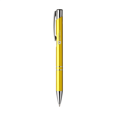 Picture of EBONY RECYCLED ALUMINIUM METAL PEN in Yellow