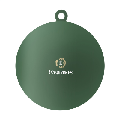 Picture of CHRISTMAS BAUBLE Ø 7 CM RECYCLED PP - MADE in Europe in Green.