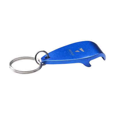 Picture of CARRERA GRS RECYCLED ALUMINIUM METAL OPENER  &  KEYRING in Blue