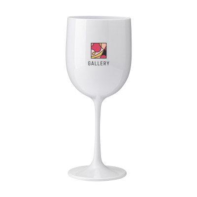 Picture of LUNAIRE REUSABLE WINE GLASS 480 ML in White.