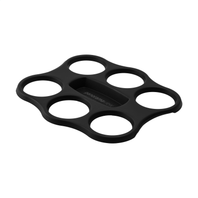 Picture of CIRCULCUP COFFEE CUP TRAY 6-HOLE Ø 8 CM in Black