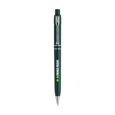 Picture of STILOLINEA RAJA SILVER CHROME PEN in Dark Green.