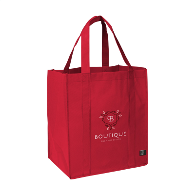 Picture of SHOP XL GRS RPET (80 G & M²) SHOPPER TOTE BAG in Red