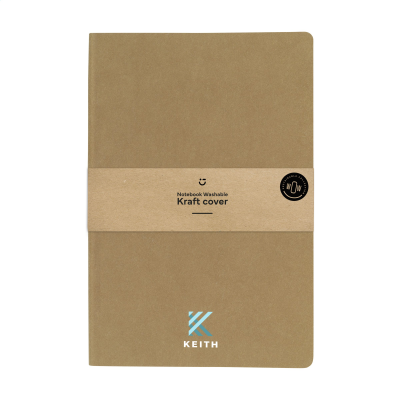 Picture of PAPER NOTE BOOK GRS WASHABLE KRAFT COVER A5 in Naturel.