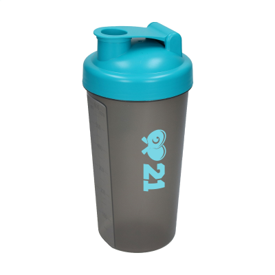 Picture of SHAKER PROTEIN DRINK CUP in Turquoise & Grey