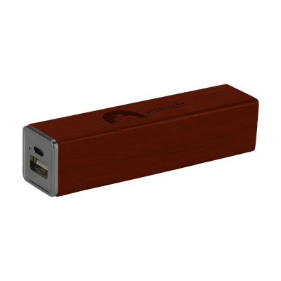 Picture of POWERBANK 2000 WOOD CHARGER in Red Brown.