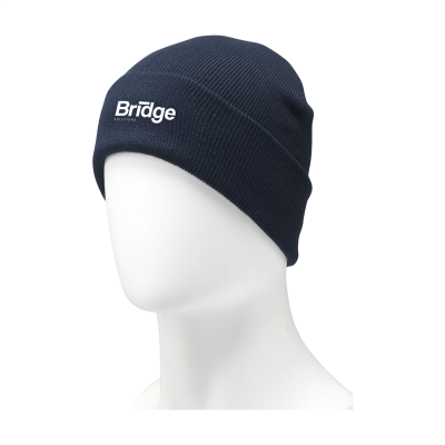 Picture of TROMSO GRS RPET BEANIE in Blue.