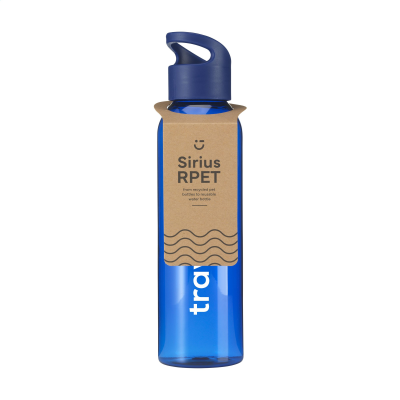 Picture of SIRIUS GRS RPET 650 ML DRINK BOTTLE in Blue & Blue.