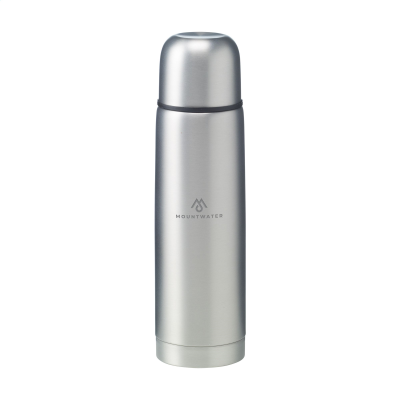 Picture of FROSTED BOTTLE RCS RECYCLED STEEL 500 ML THERMO BOTTLE in Silver.