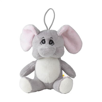 Picture of ANIMAL FRIEND ELEPHANT CUDDLE in Grey