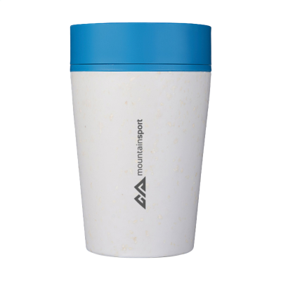 Picture of CIRCULAR&CO RECYCLED COFFEE CUP 227 ML in White & Pacific Blue.