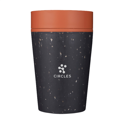 Picture of CIRCULAR&CO RECYCLED COFFEE CUP 227 ML in Grey_&_Orange.