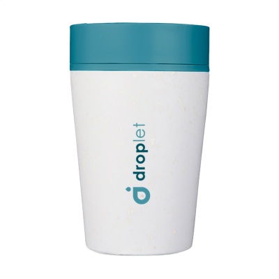 Picture of CIRCULAR&CO RECYCLED COFFEE CUP 227 ML in White_&_Aquamarine Green.