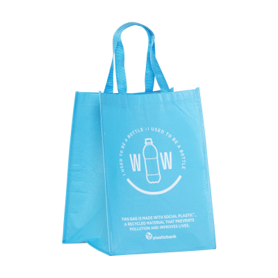 Picture of RPET SHOPPER TOTE BAG STOCK in Ocean Blue